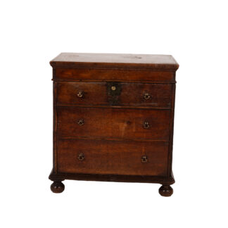 English Oak Box Stool, circa 1800