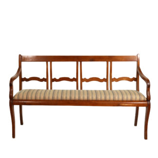 Italian Walnut Bench, circa 1880