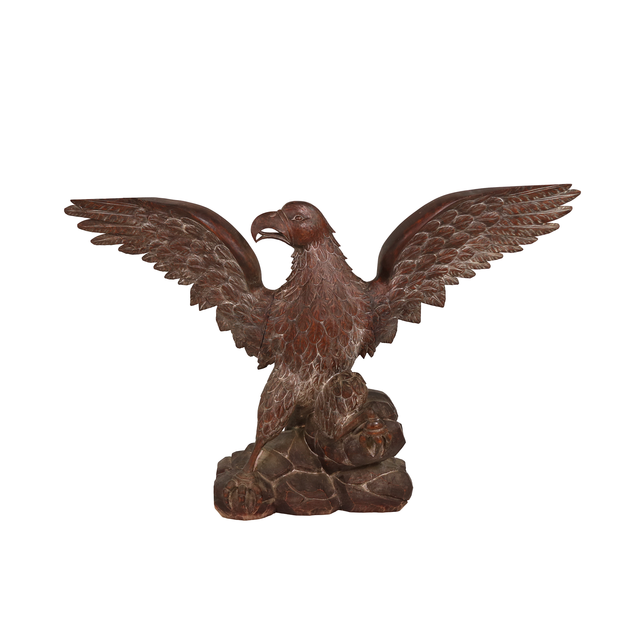 Large Carved Oak Eagle, Spain circa 1900