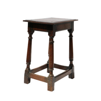 English Oak Joint Stool, Circa 1880