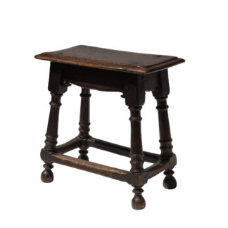 English Oak Joint Stool, Circa 1880