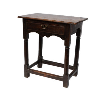 English Oak Side Table, Circa 1750