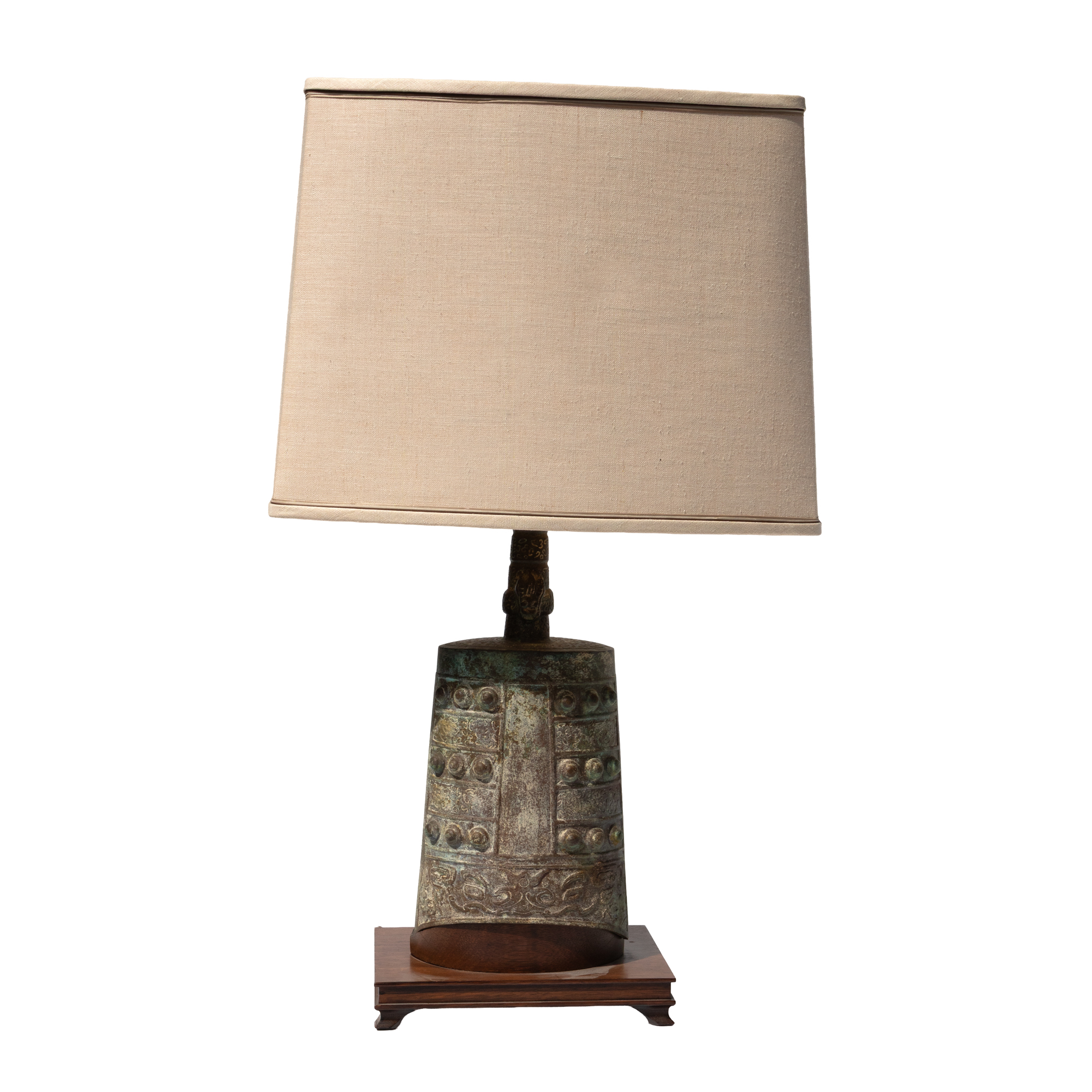Archaistic Bronze Bell Table Lamp