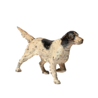 Painted Cast Iron Hunting Dog